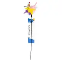 Duvo Assortment Playing Rod With Feathers Mixed Colors - Cat Toy - [Dimension - 62 x 3 x 1.5cm]