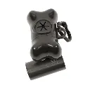 Duvo+ Poo Bag Bone Dispenser With Poo Bag [2 x 20Pcs]-Black