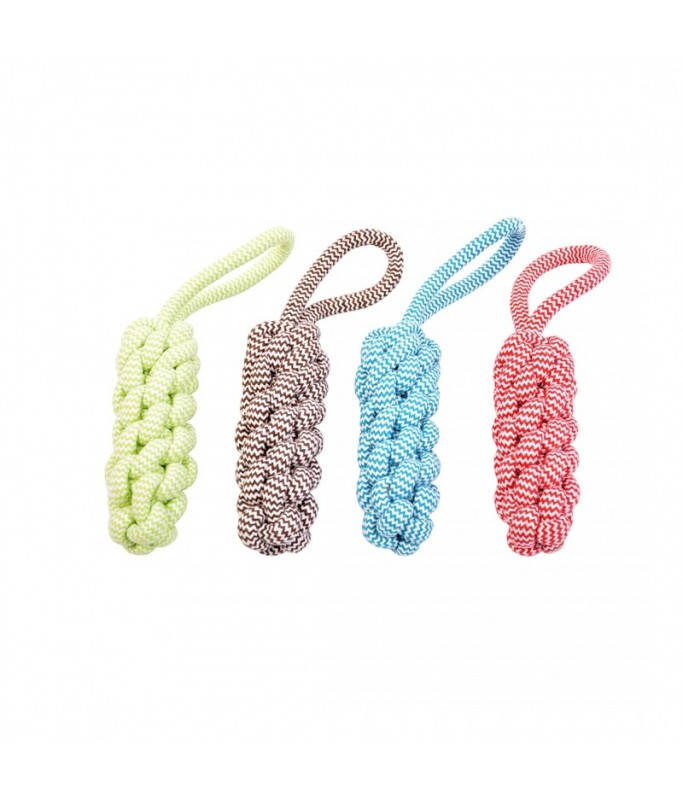 Duvo Scooby Rope Stick With Loop Mixed Colors 30.5cm[Length - 30.5cm]