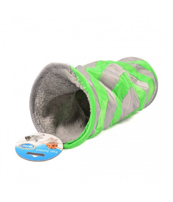 Duvo Play Tunnel Grey/Green 35cm[Length - 35cm]