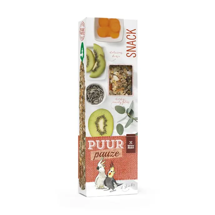 Witte Molen Puur Pauze Sticks with Kiwi & Eucalyptus for Cockatoo [Weight - 140g]