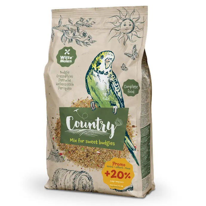 Witte Molen Country Budgie 2.5kg + 20% Extra