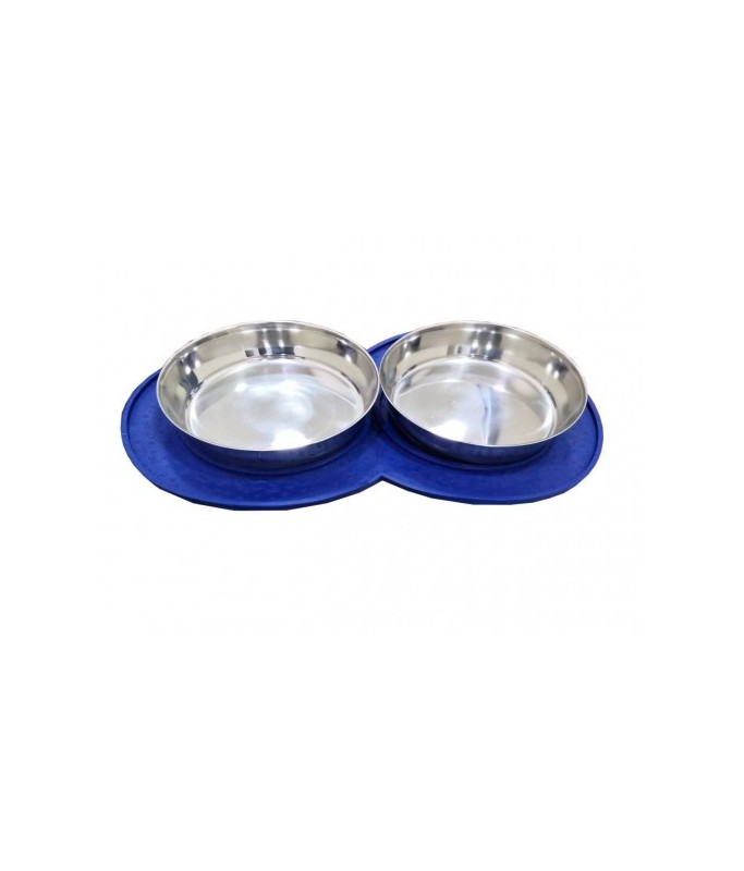 Kumar Steels Anti Spill Rubber Mat Dog Bowl[Capacity - 1.80L]