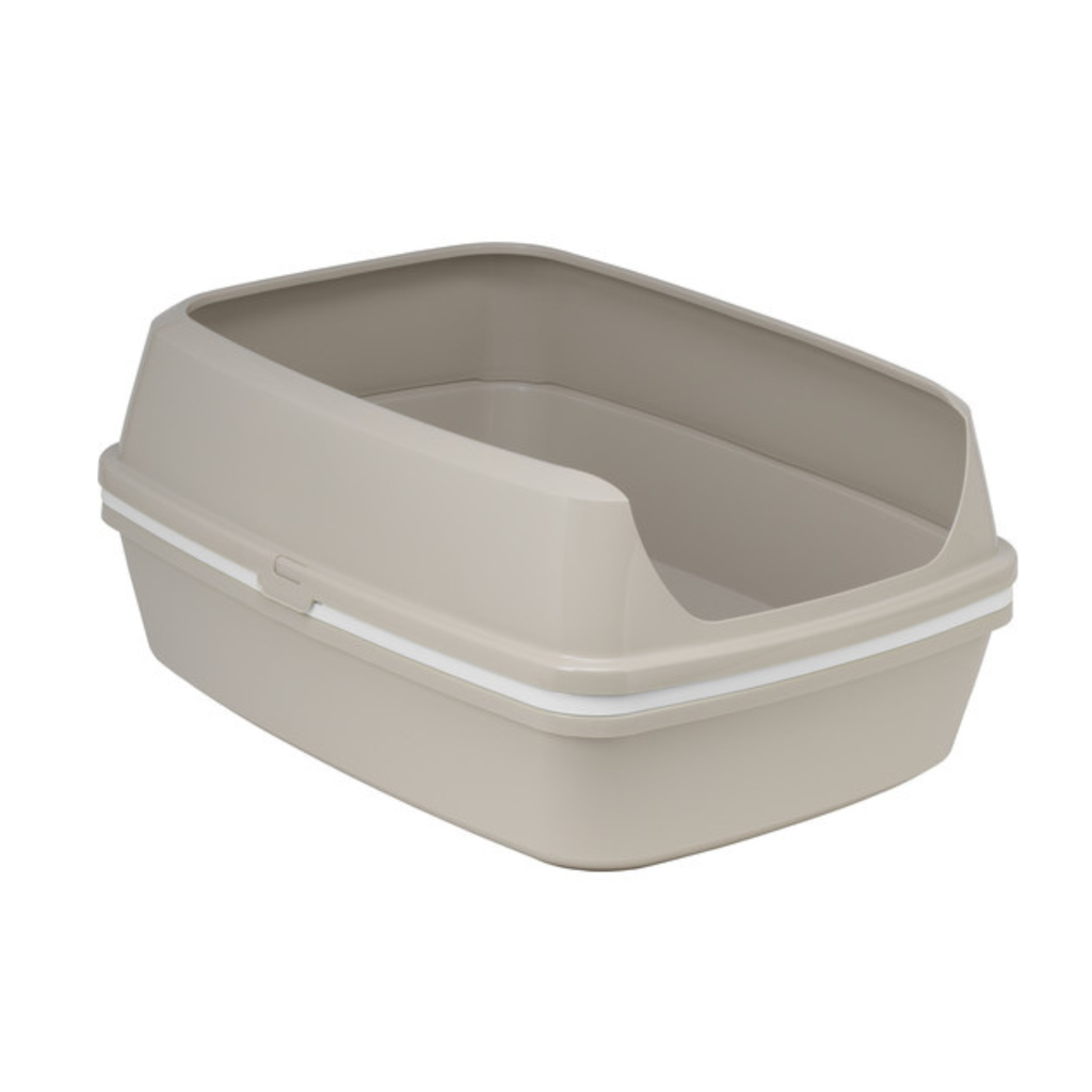 Moderna Lift to Sift -Open Cat Litter Box L 50.2 x W 38 x H 23.7 cm (Grey+White)[Size - L]