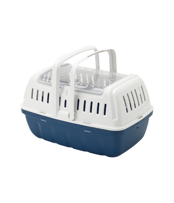 Moderna Hipsters-Pet Carrier (Small: L 22.9 x W 16.9 x H 15.5 cm Large: L 40 x W 25.8 x H 22.4 cm)[Color - Blue, Size - S]