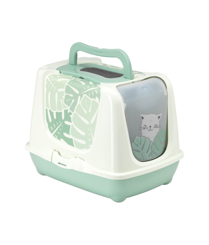 Moderna Trendy Cat-Litter box[Color - Green, Size - XL]