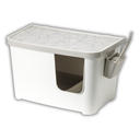 Moderna Casetta Camelia Revolutionary Litter Box- Soft White, L 75.7 x W 45 x H 45 cm