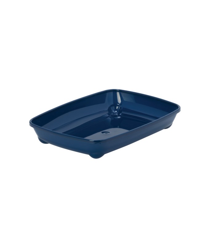 Moderna Arist-O-Tray-Cat Litter Tray 36.7 x 27.1 x 6.2 cm [Color - Blue, Size - S]