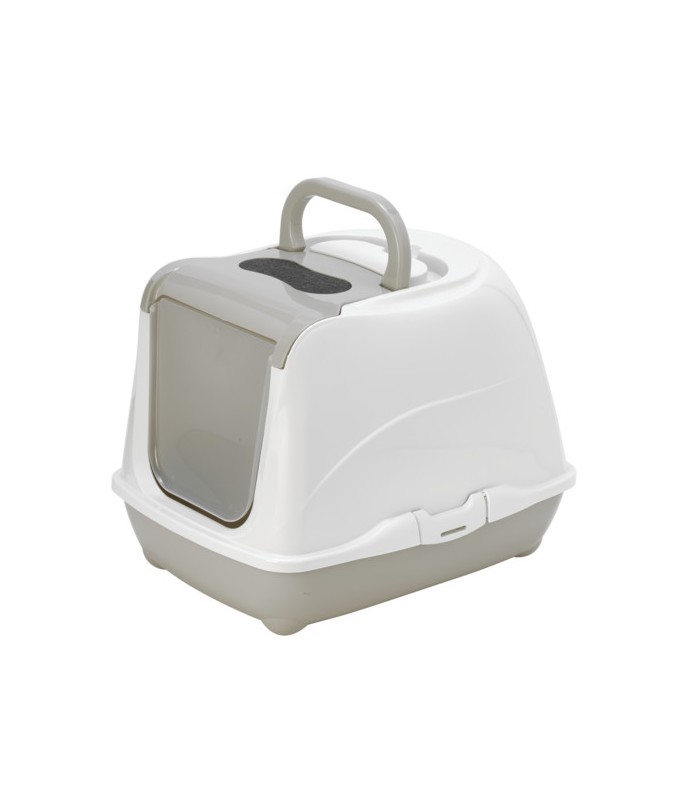 Moderna Flip Cat-Litter Box Large-50.2 x 38.8 x 37.7 cm-Grey 