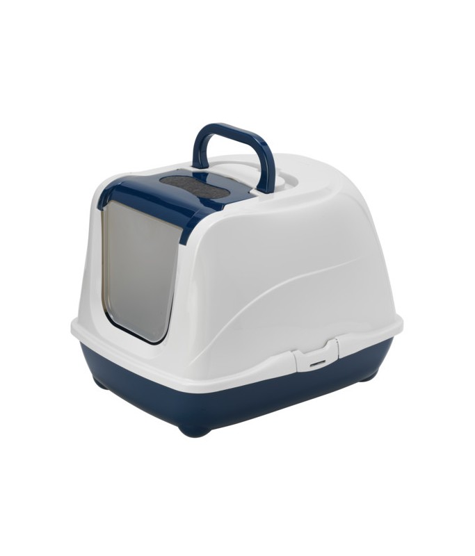 Moderna Flip Cat-Litter Box Large-50.2 x 38.8 x 37.7 cm-Blue