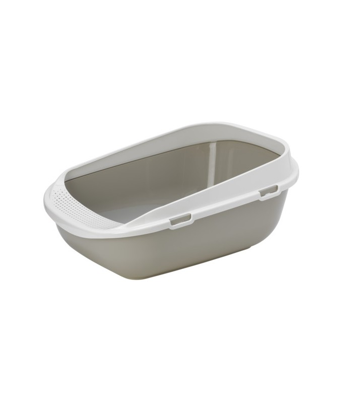 Moderna Mega Step-Cat Litter Tray 65.6 x 48.2 x 28.5 cm-Grey
