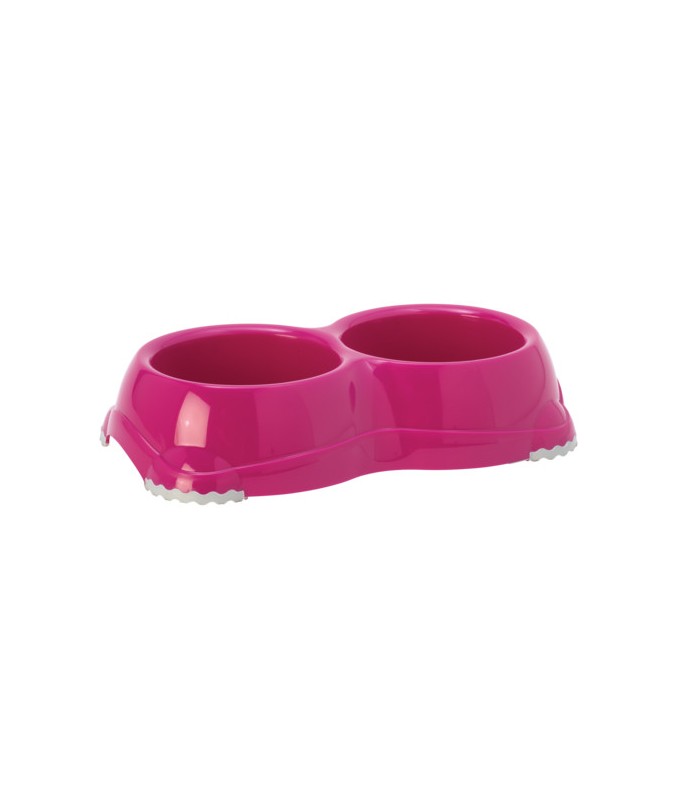 Moderna Double Smarty Bowl[Color - Pink, Size - S]