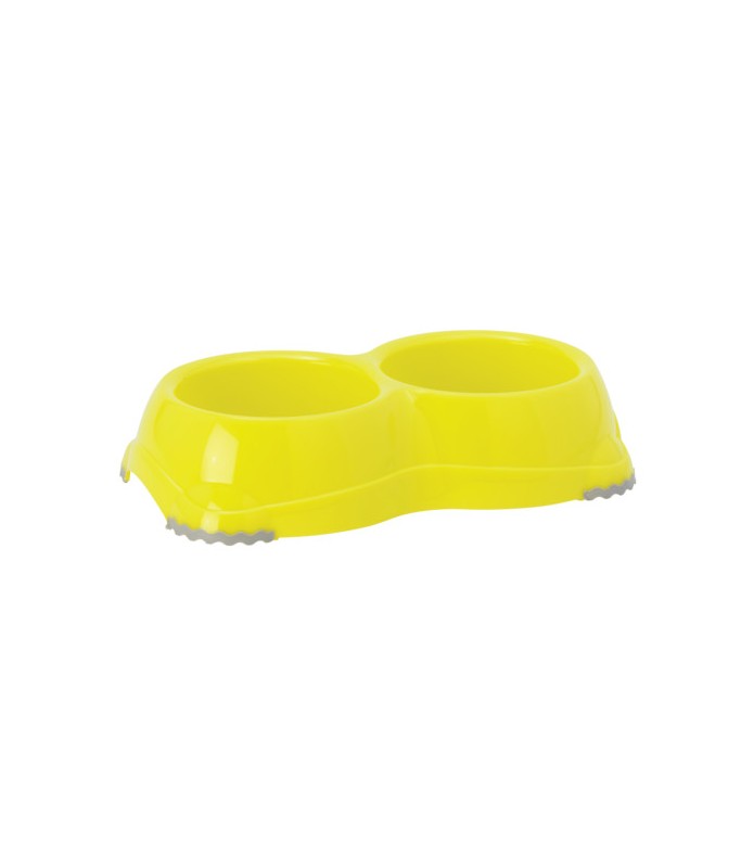 Moderna Double Smarty Bowl[Color - Yellow, Size - S]