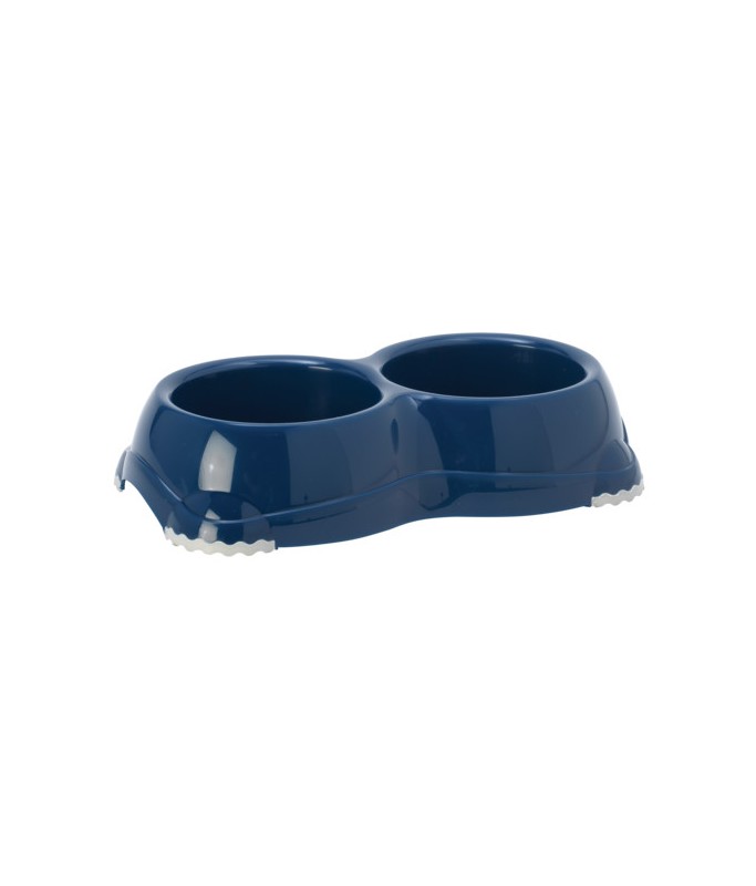Moderna Double Smarty Bowl 32.8 x 18.1 x 7.09 cm-2x645ml-Blue