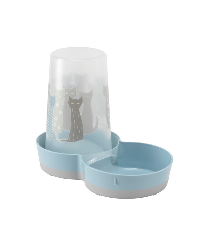 Moderna Tasty-Dispenser Bowl[Color - Light Blue, Size - L]