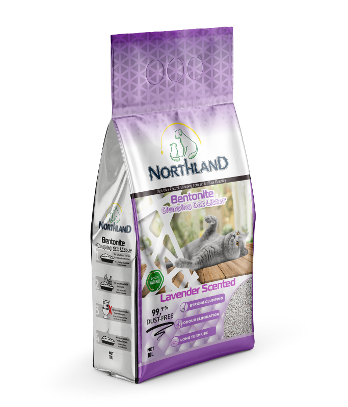 Northland Bentonite Clumping Cat Litter - Lavender [Volume - 10L]