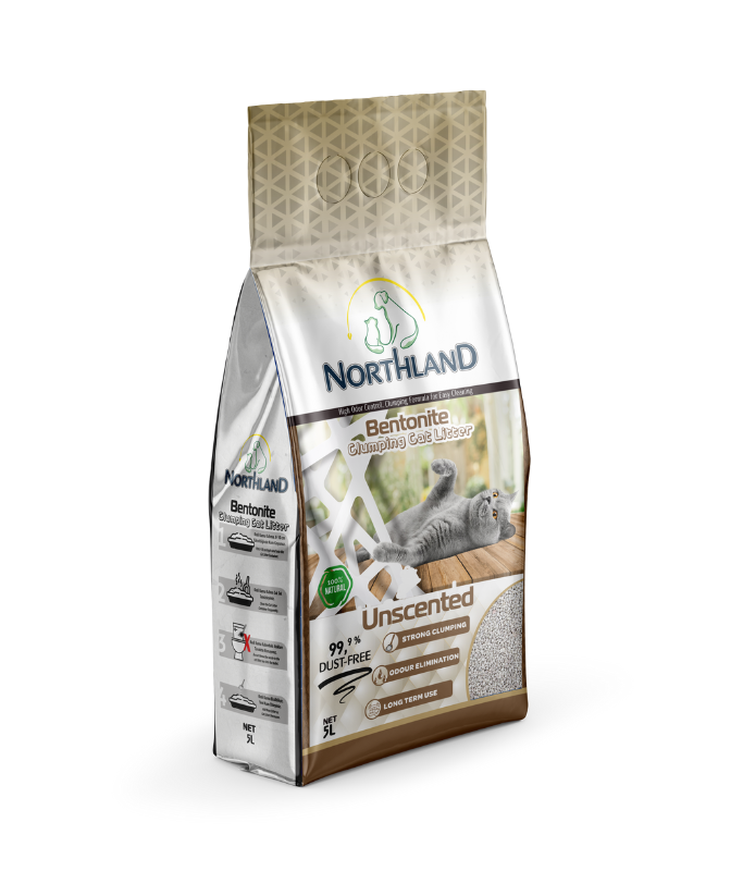 Northland Bentonite Clumping Cat Litter - Unscented [Volume - 5L]