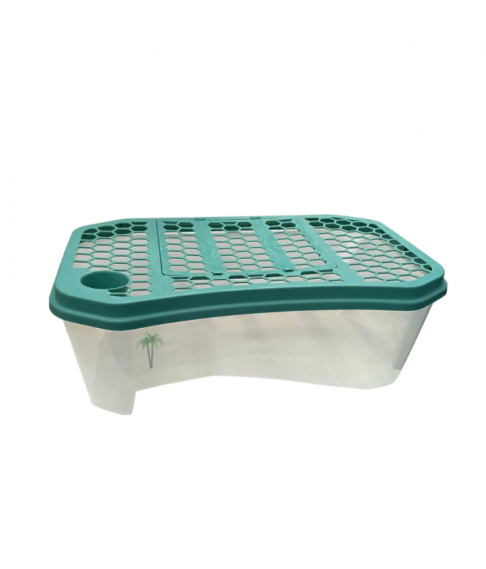 Nomoypet Open Turtle Tank with Lid (NX-11) - 74x43x23cm [Color - White]