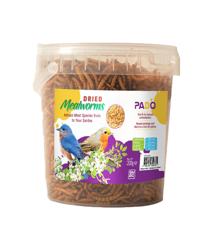 Pado Dried Mealworms [Weight - 200g]