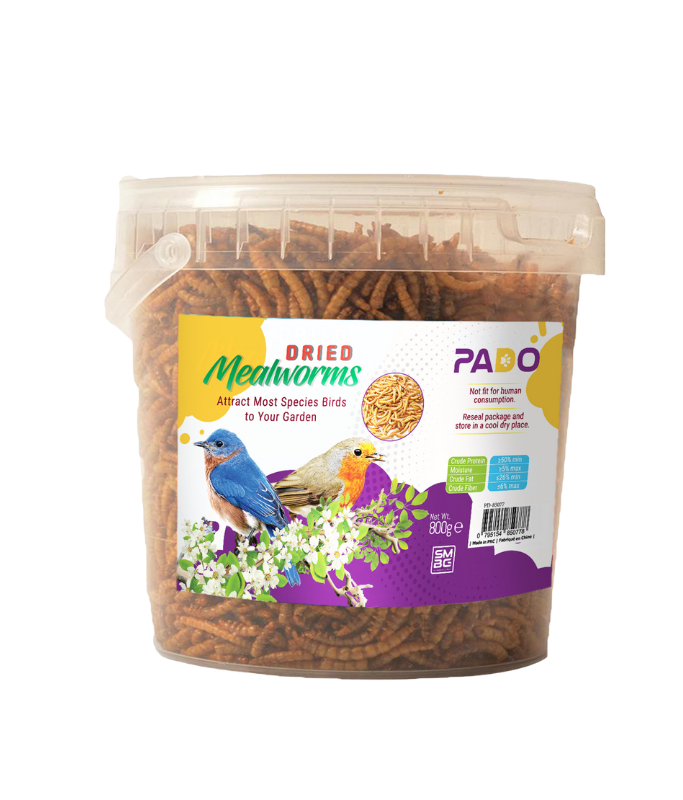 Pado Dried Mealworms [Weight - 800g]