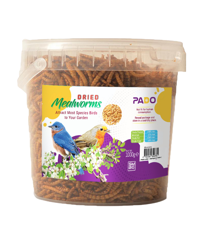 Pado Dried Mealworms [Weight - 1000g]