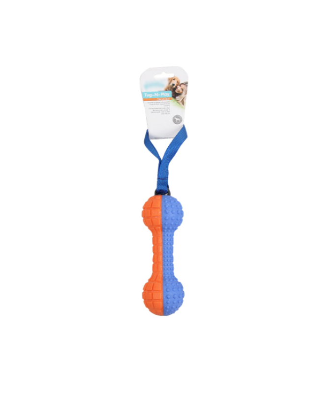 Paw Pals Squeaky Foam Dummbell with Handle