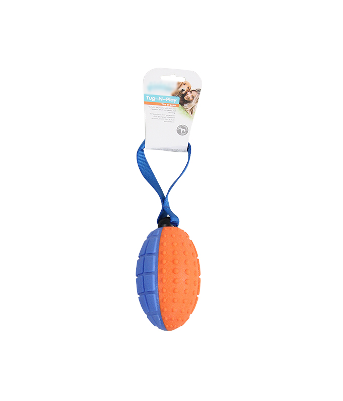 Paw Pals Squeaky Foam Football with Handle