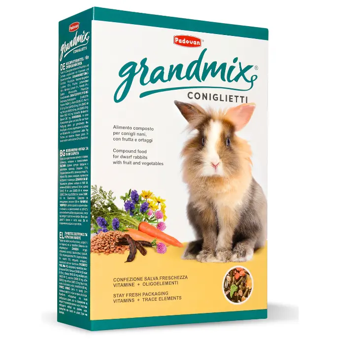 Padovan Grandmix Coniglieti(Bunnies) For Rabbit[Weight - 850g]