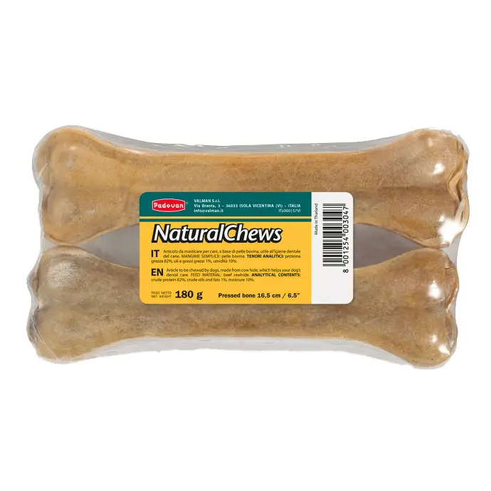 Padovan Natural Chews Bone[Count - 2, Weight - 180g, Size - 16.5]