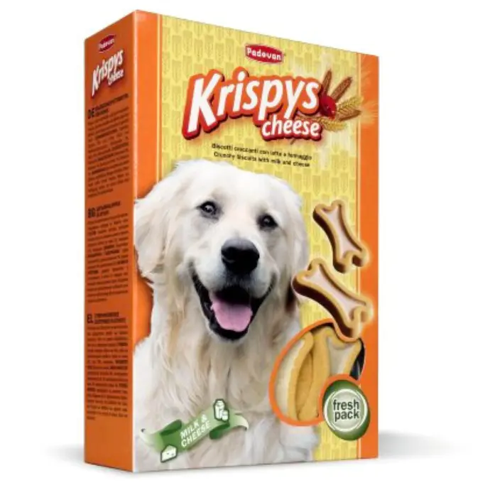 Padovan Krispys Cheese 400g(Dog Biscuits)[Weight - 400g]