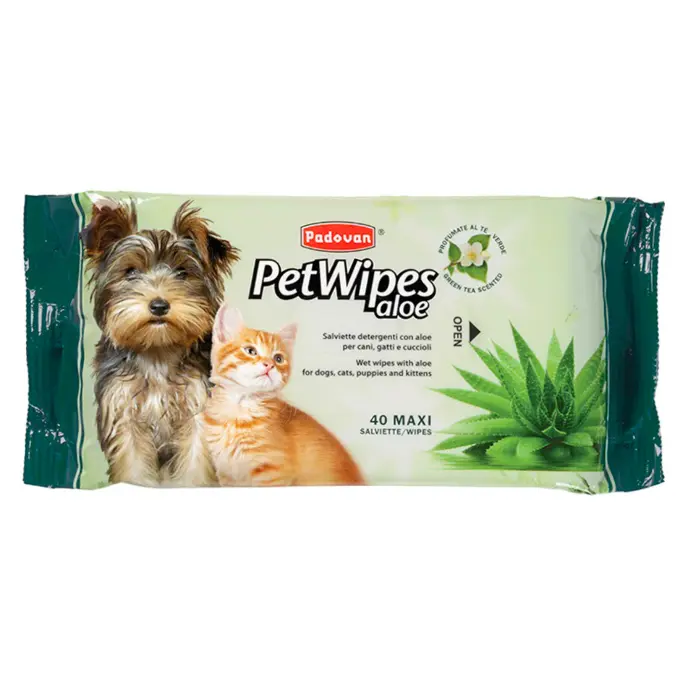 Padovan Pet Wipes Aloe (40 Pcs)