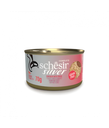 Schesir Silver Mousse & Fillets Senior Cat Wholefood - Chicken With Duck 70g (Min Order- 12 Cans)