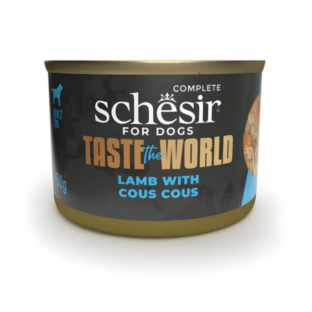 Schesir Taste The World Dog Wholefood - Lamb With Cous Cous 150g (Min Order- 8 Cans)