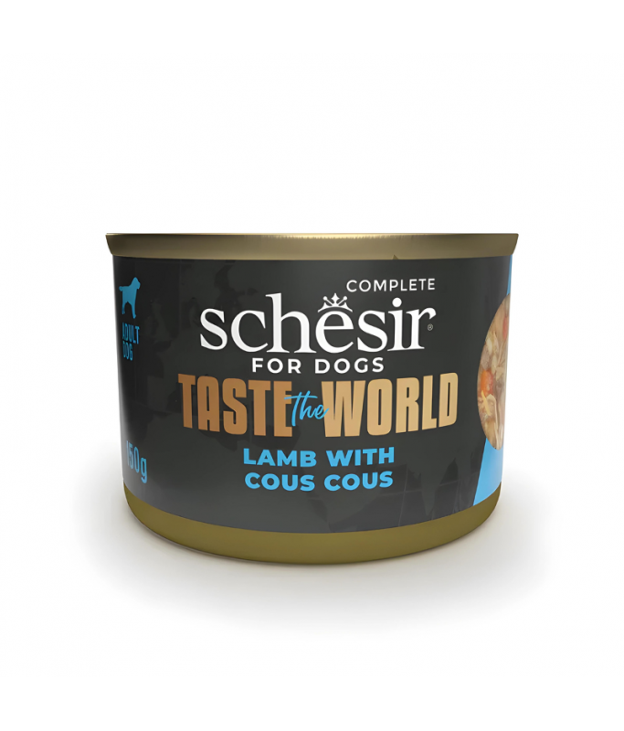 Schesir Taste The World Dog Wholefood - Lamb With Cous Cous 150g (Min Order- 8 Cans)