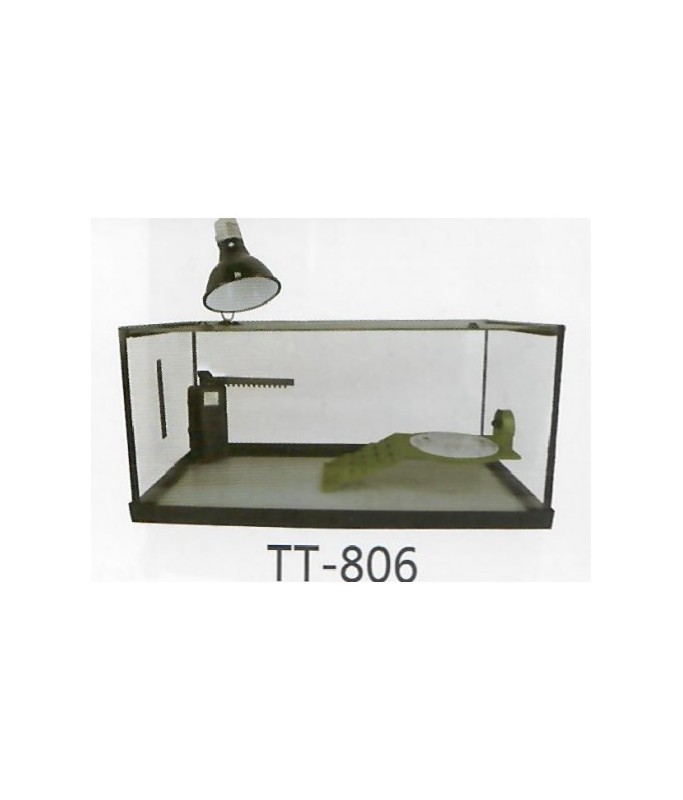 KW Zone Glass Turtle Tank With RL 101[Model - TT806, Dimension - 65 x 27 x 31cm]