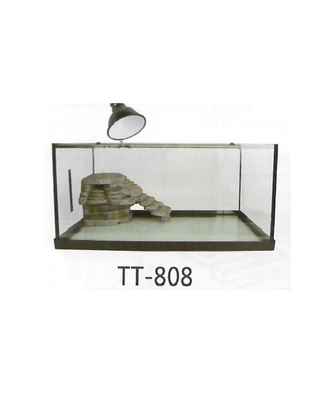 KW Zone Glass Turtle Tank With RL 101[Dimension - 65 x 27 x 31cm, Model - TT808]