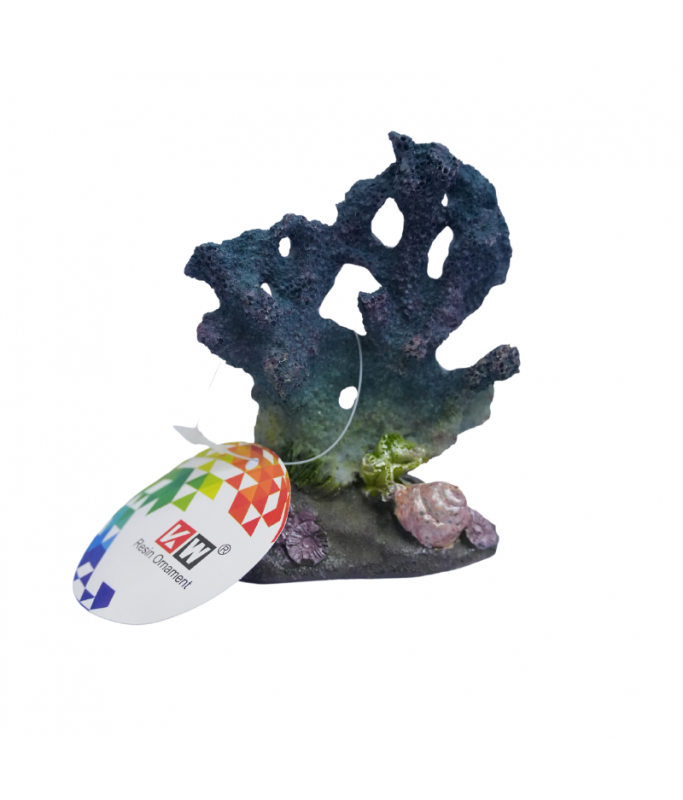 KW Zone Resin Ornament Aquarium Decoration (7x4.5x10cm), Assorted Design