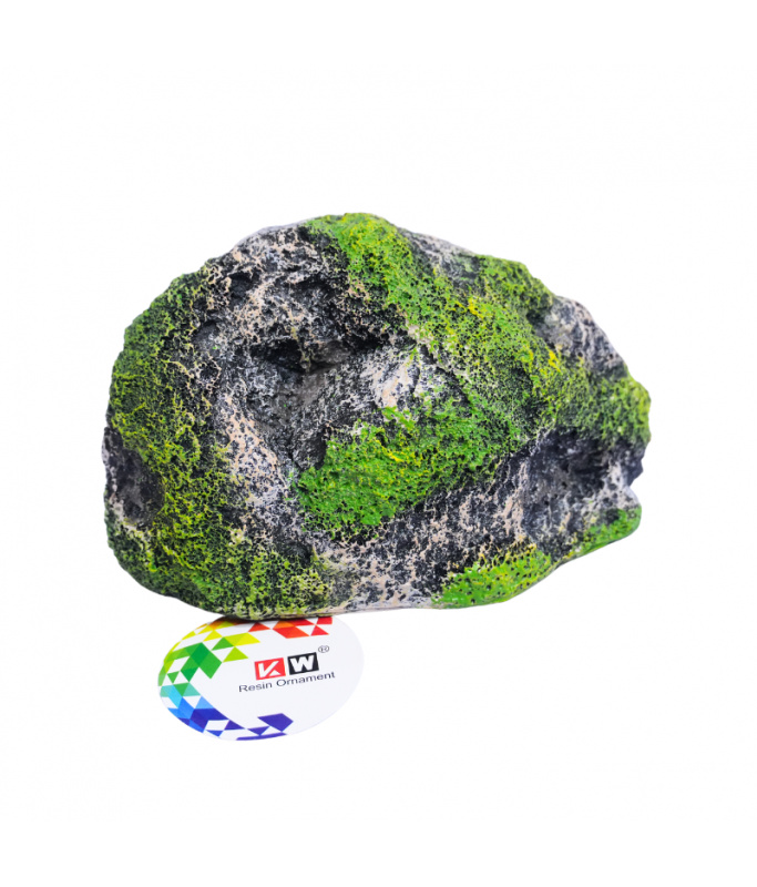 KW Zone Resin Ornament Rock Aquarium Decoration, 17x8x9cm (M)