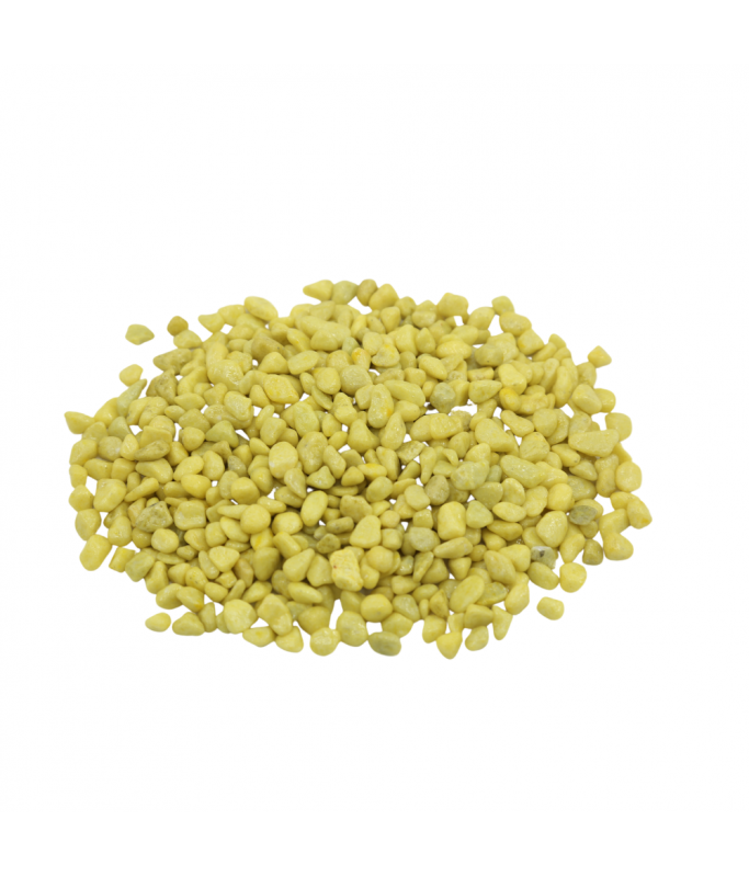 Natural Color Aquarium Colored Stone -Yellow, 5-8mm (10kg/Bag)