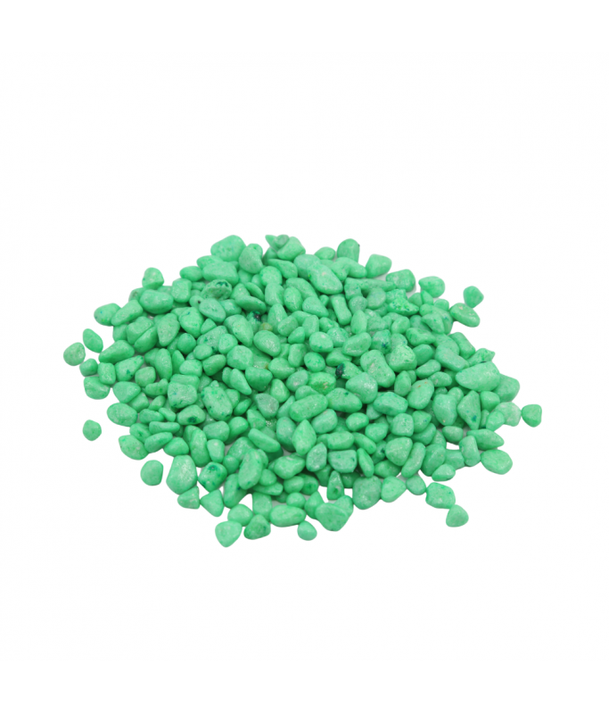 Natural Color Aquarium Colored Stone -Green, 5-8mm (10kg/Bag)