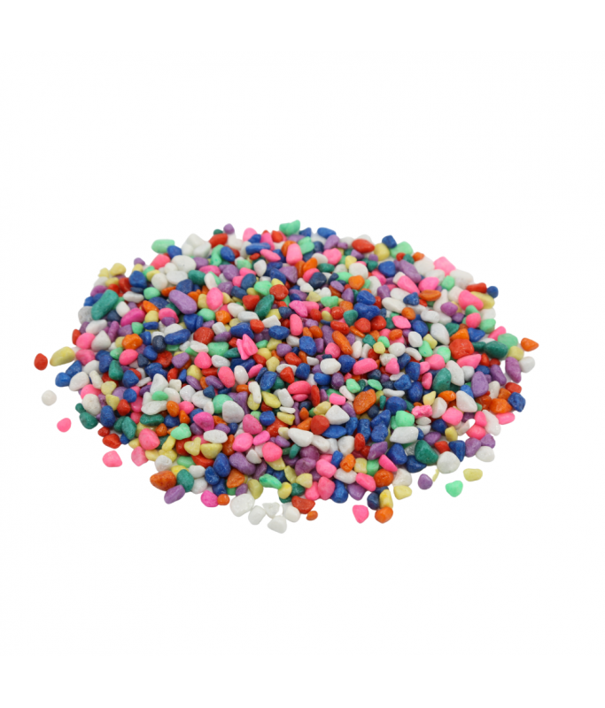Natural Color Aquarium Multi-Colored Stone, 3-5mm (10kg/Bag)