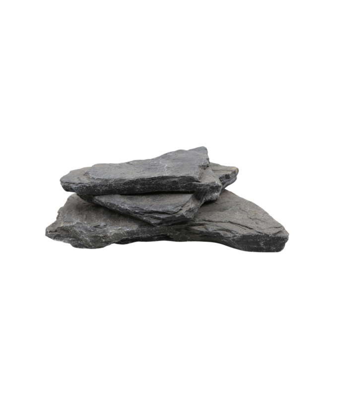 Natural Color Aquarium Black Slate Stone- 15-25cm (kg)