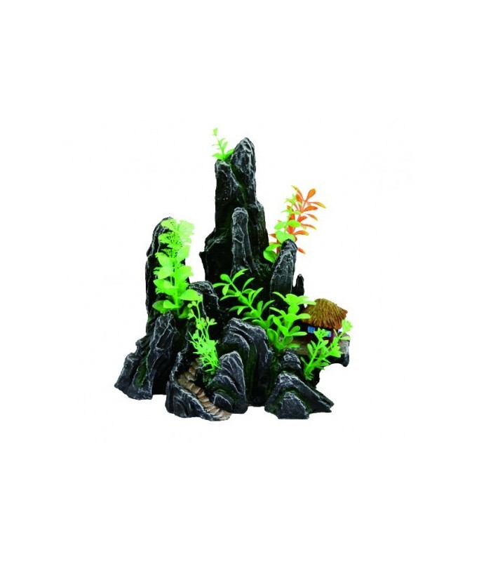 Yusee Aquarium Decoration - Artificial Plant - YM-08030[Dimension - 20 x 3 x 22cm]