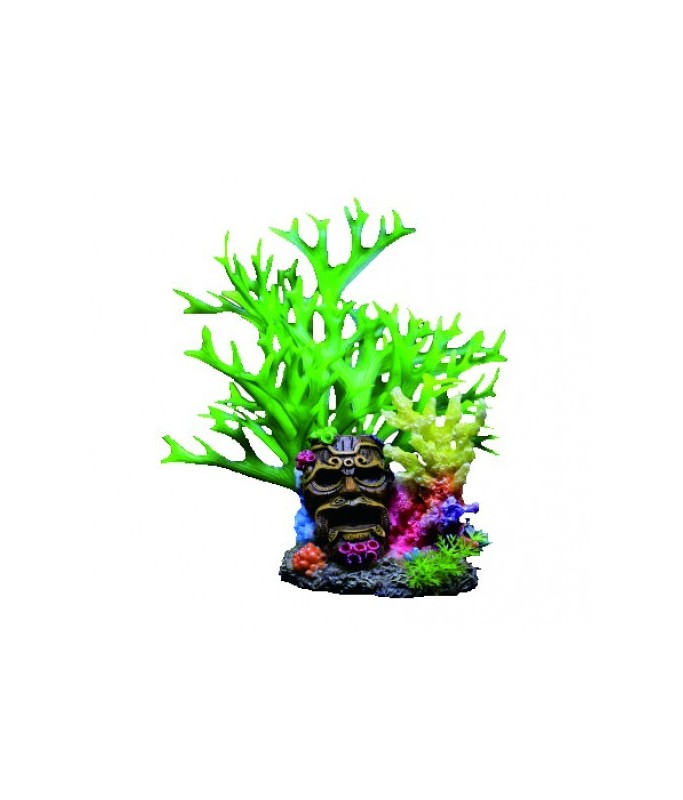 Yusee Aquarium Decoration - Artificial Plant - YS-18246[Dimension - 12 x 8 x 17.5cm]