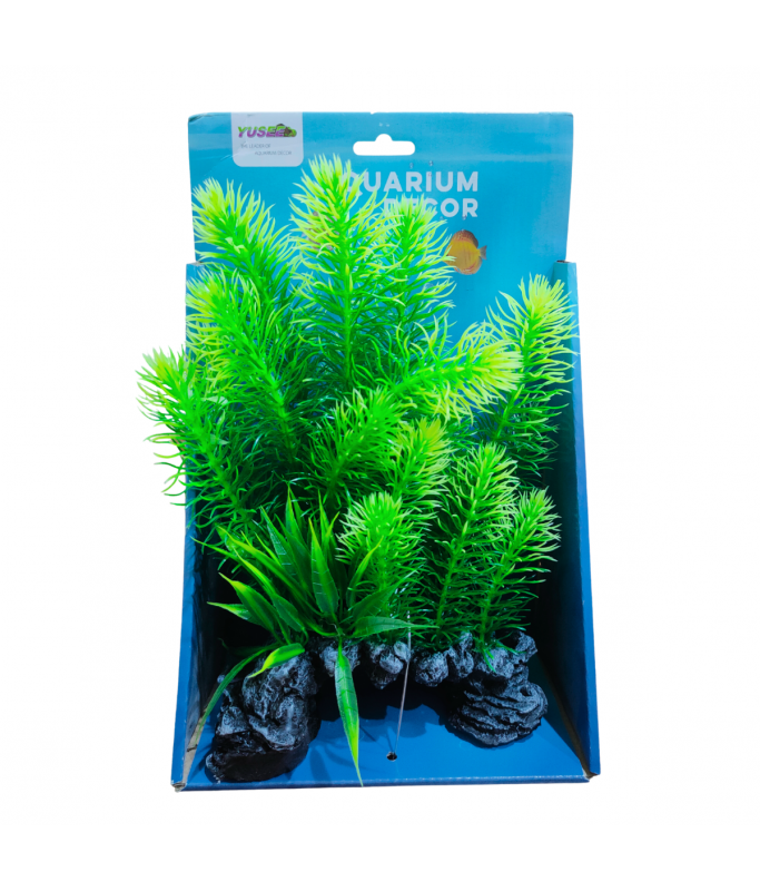 Yusee  Aquarium Decoration Plant - Artificial Plant - YS-19207 -20cm[Size - M]