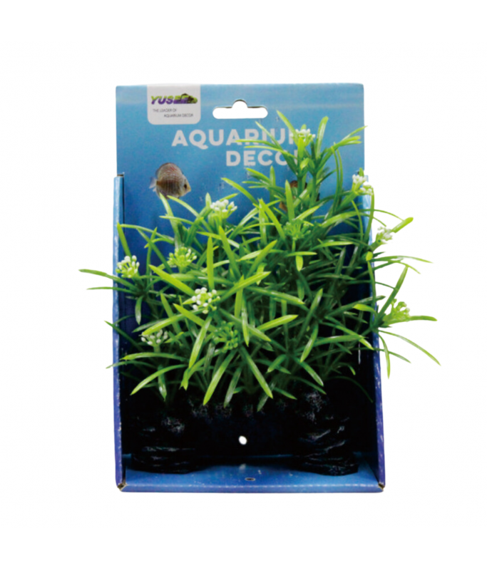 Yusee Aquarium Decoration Plant - Artificial Plant - YS-192319, 12x7x18cm[Size - M]