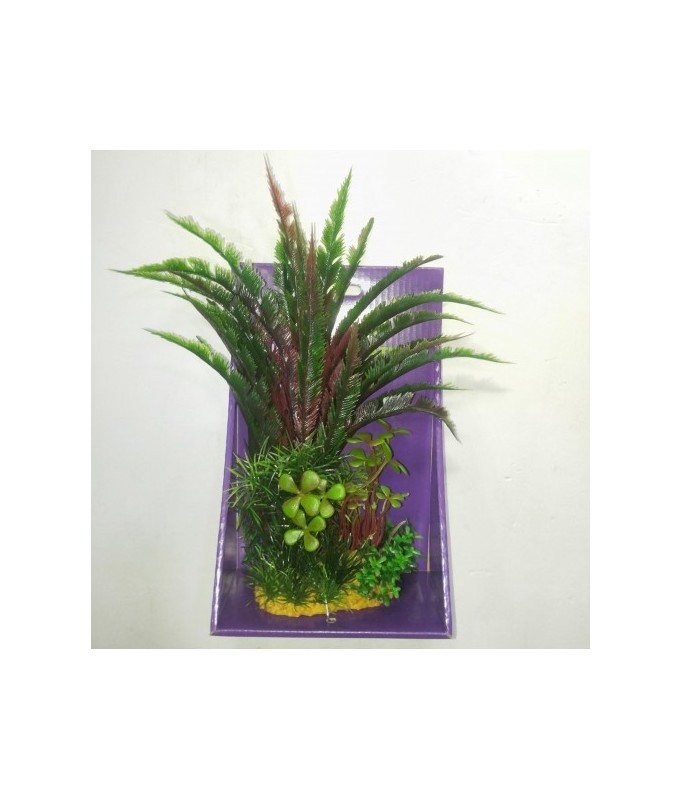 Yusee Aquarium Decoration - Artificial Plant - YS-60208 (20cm)[Size - M]