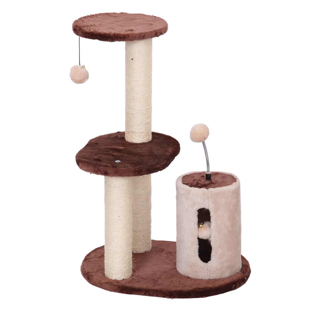 Catry Cat Tower With Scratcher 45x35x65cm