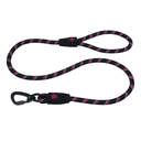 Doco 5ft Reflective Rope Leash With Click & Lock Snap (DCROPE5060)[Color - Pink, Size - S]
