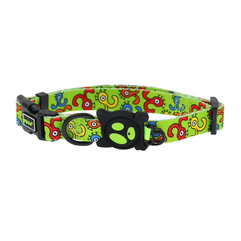 DOCO LOCO Collar - (DCL002)[Texture - Green Monster, Size - M]